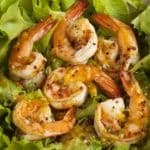 สลัดกุ้งย่างน้ำสลัดเสาวรส