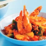 กุ้งผัดซอสพริกสไตล์สิงคโปร์
